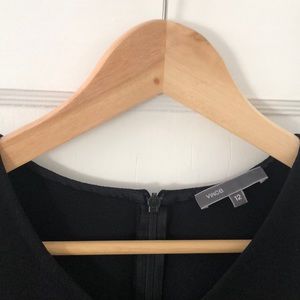 Vince. High V-Neck Sleeveless Black Dress Size 12